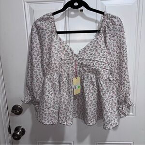 Entro Floral Print Top